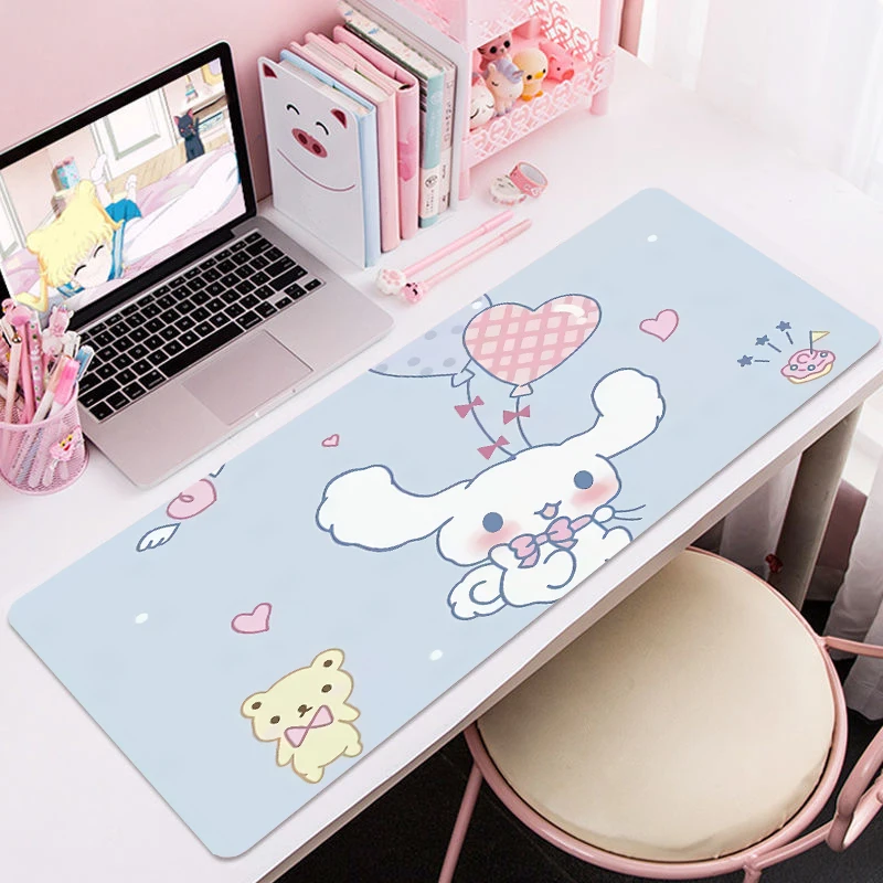 Cinnamorol Mousepad Xxl Gaming Mouse Pad Gamer Keyboard Desk Protector Pc Accessories Mat Large kawaii Extended 7 - Cinnamoroll Shop
