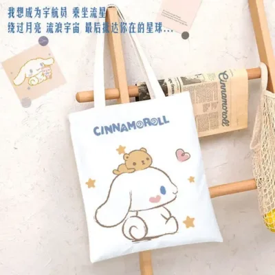 Cinnamoroll With Bear Tote Bag